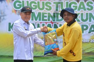 Pemkab Lamteng Dukung Launching Gugus Tugas Polri Wujudkan Ketahanan Pangan Nasional 