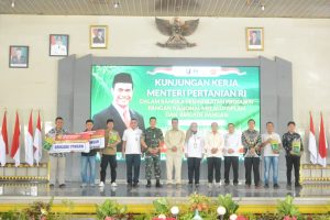 Pjs Bupati Lamteng Sambut Kunker Ketua MPR RI dan Mentan di Pembukaan Kontes & Expo Sapi APPSI DPD Lampung 