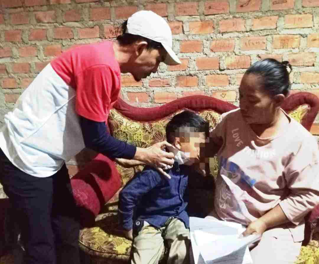 Kondisi Bocah Penderita Tumor di Lamteng Menyentuh Hati, Anggota Dewan Datangi Rumah Keluarga