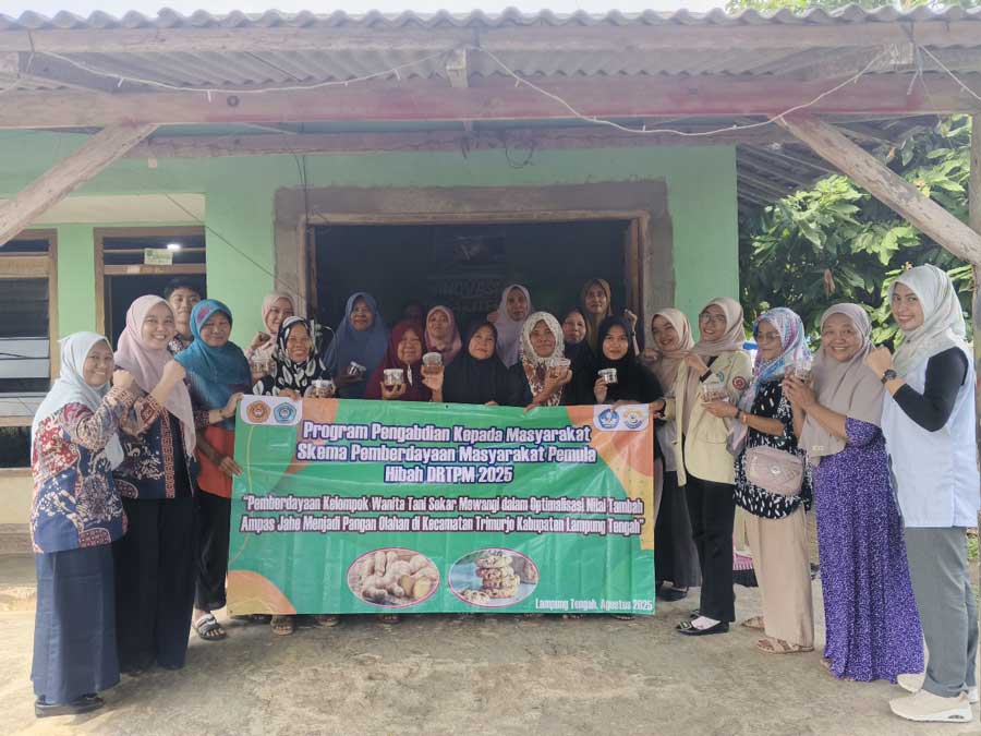 Pemberdayaan KWT Sekar Mewangi: Limbah Jahe Disulap Jadi Cookies Bernilai Ekonomi