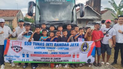 Victorius Beni Wibisono Bantu SSB Tunas Inti Bandar Jaya U-10 Tampil di Turnamen Nasional