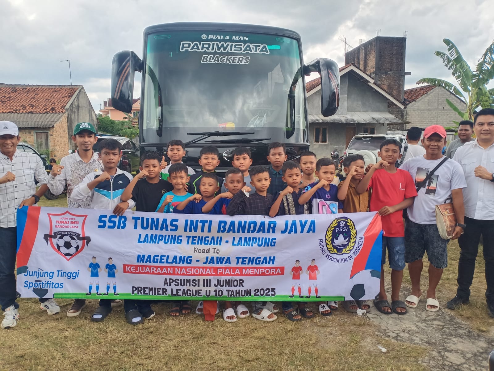 Victorius Beni Wibisono Bantu SSB Tunas Inti Bandar Jaya U-10 Tampil di Turnamen Nasional