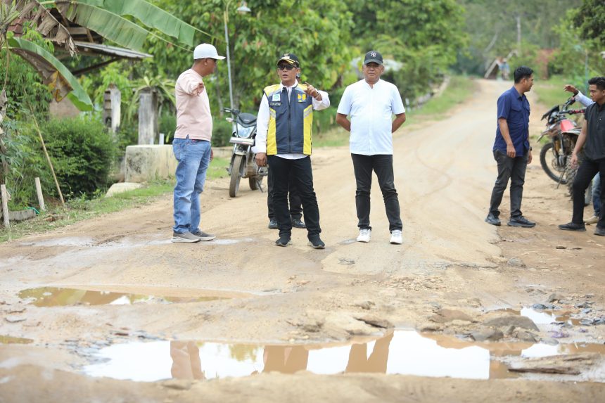 Ardito Wijaya Tinjau Jalan Rusak di Selagai Lingga, Tegaskan Pembangunan Harus Merata