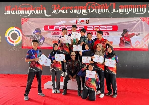Putra Prajurit Yonif 9 Marinir Raih Juara di Kejuaraan Lampung Shooting Series Lasser 2025