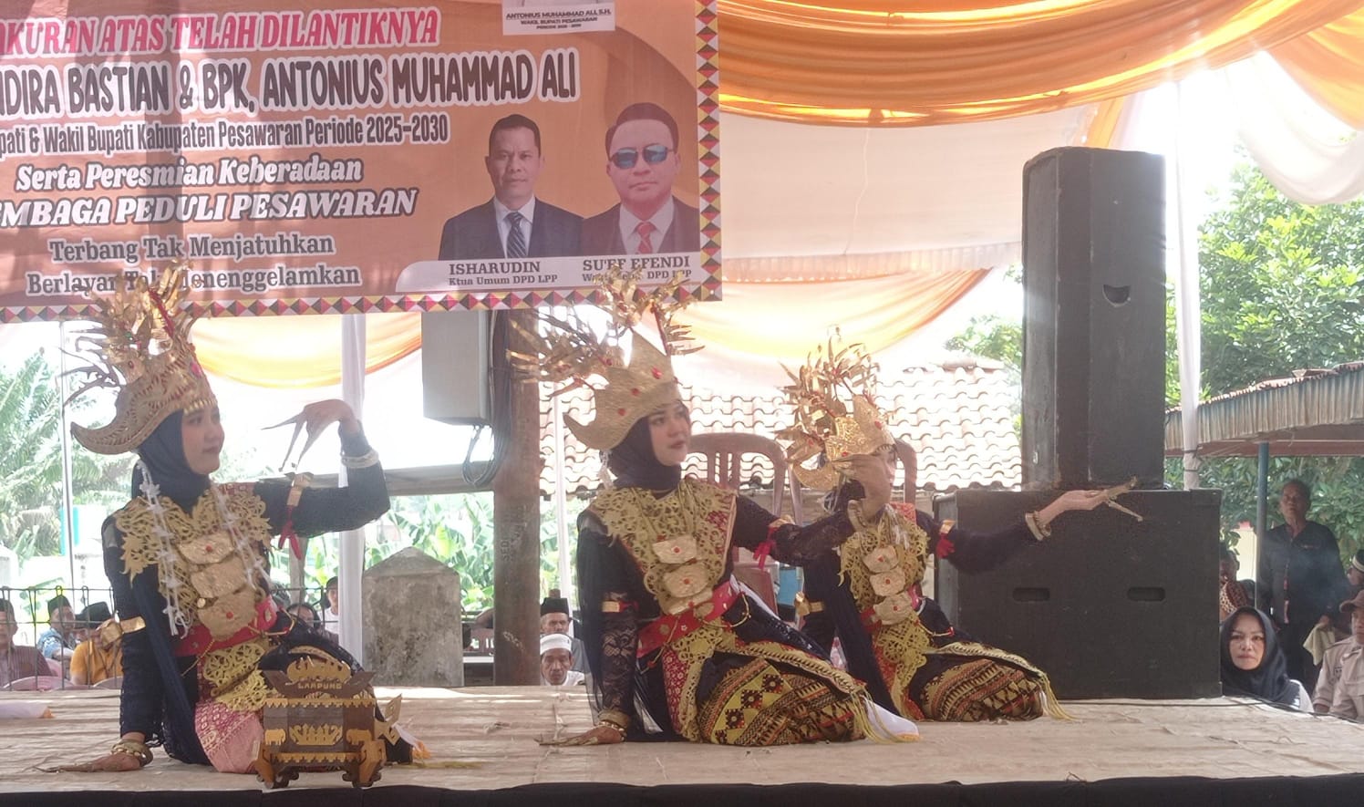 Tari Siger Khas Lampung Awali Peresmian DPD LPP Pesawaran