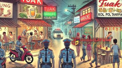 Satpol PP Tutup Mata Warung Tuak di Jorong Tabek Panjang Diduga Jadi Sarang Narkoba dan Tempat Pramusaji Anak di Bawah Umur