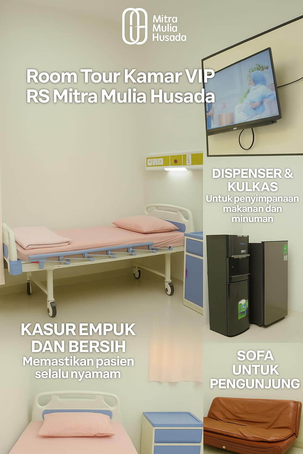 🌿 Rasakan Kenyamanan Seperti di Rumah di Kamar VIP RS Mitra Mulia Husada