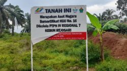 Masyarakat Adat Halangan Ratu Nilai Pemasangan Plang PTPN I Tidak Tepat Lokasi