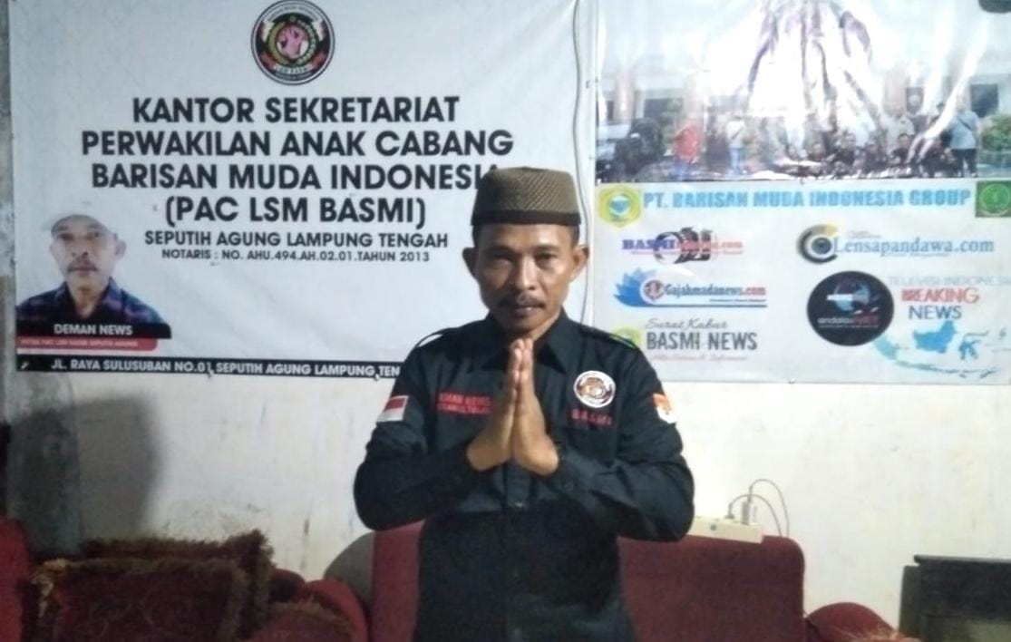 Ketua PAC LSM BASMI Seputih Agung Demanius Ucapkan Selamat Hari Santri Nasional 2025