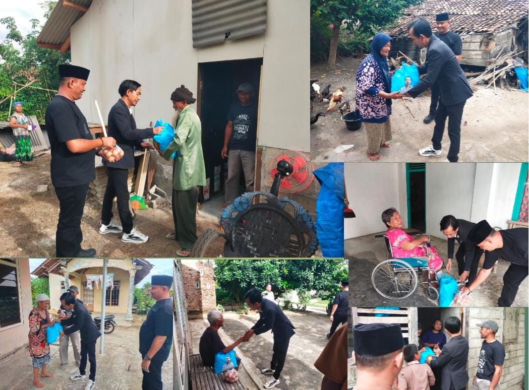 Victorius Beni Wibisono Gelar Jumat Berkah, Bagikan Sembako di Poncowati dan Adijaya