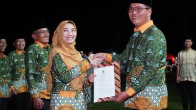 Bupati Tubaba dan Wakil Bupati Hadiri Pengajian Hari Santri Nasional 2025 di Tumijajar