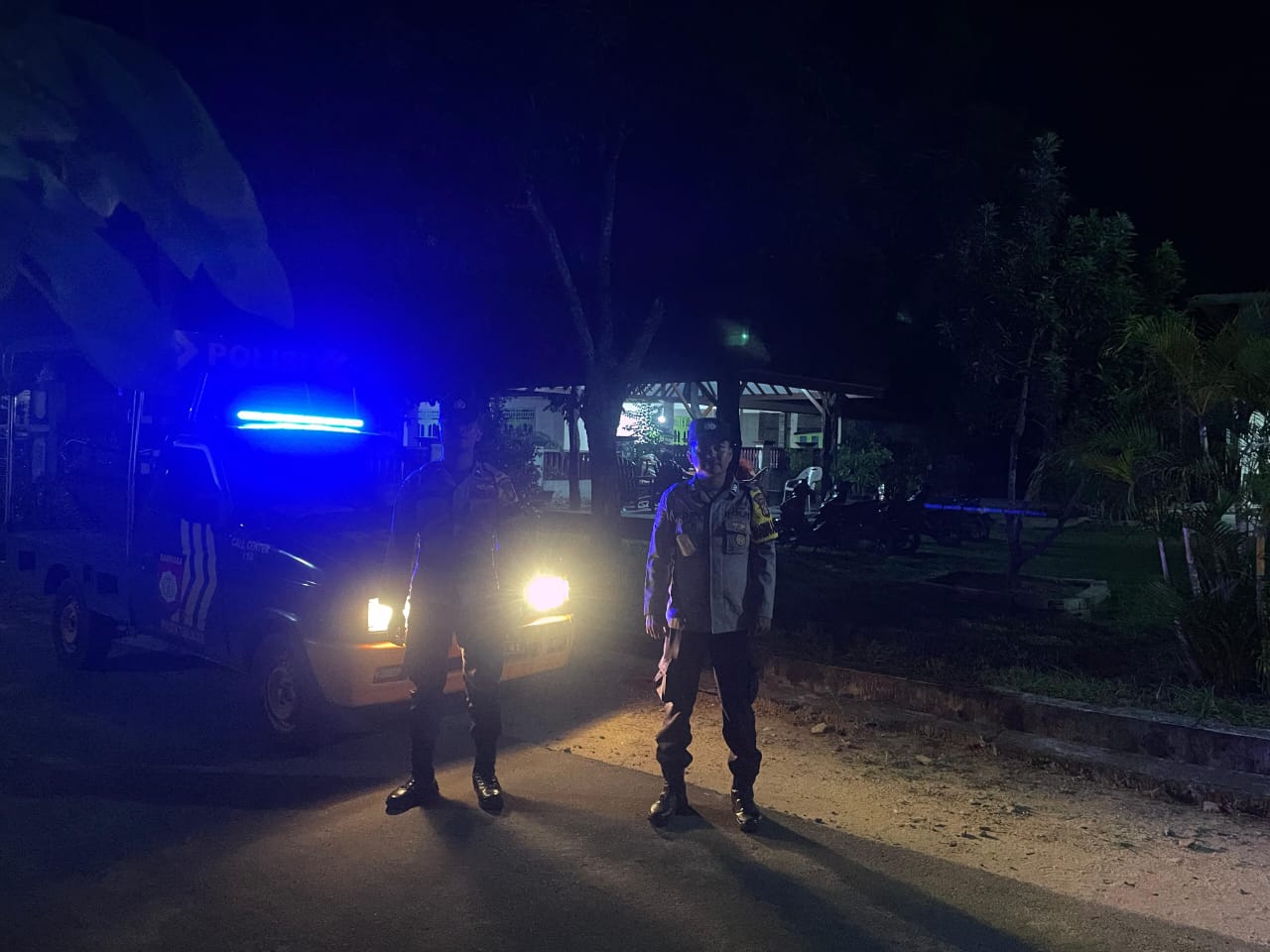 Polsek Tumijajar Laksanakan Patroli Hunting Malam, Cegah Tindak Pidana dan Wujudkan Kamtibmas Kondusif