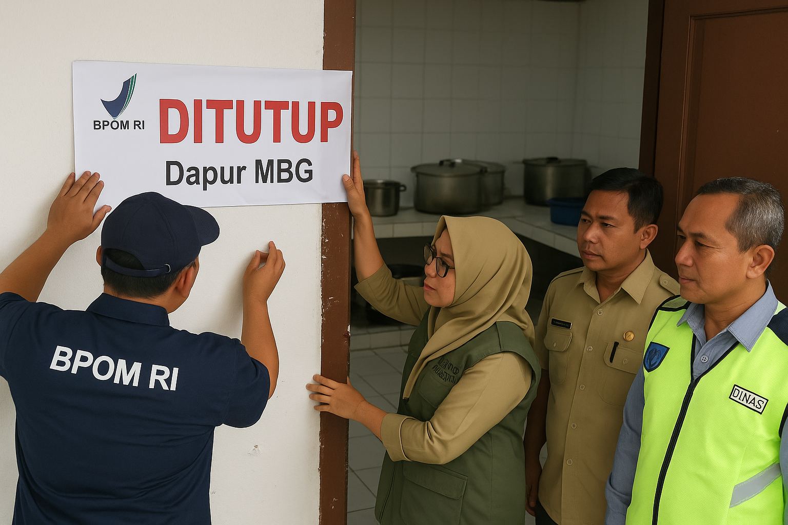 BPOM dan Dinkes Lamteng Telusuri Sumber Keracunan MBG, Dapur Penyedia Dihentikan Sementara