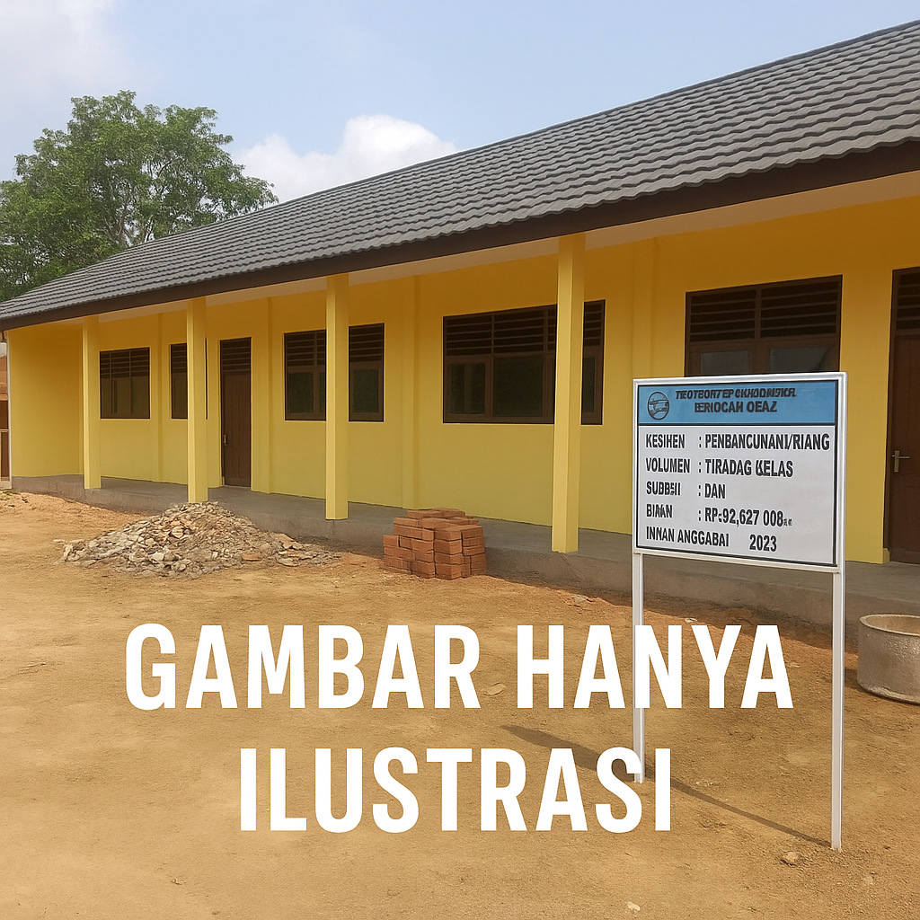 Papan Informasi Proyek Sekolah di Lamteng Dinilai Tak Sesuai Aturan Transparansi