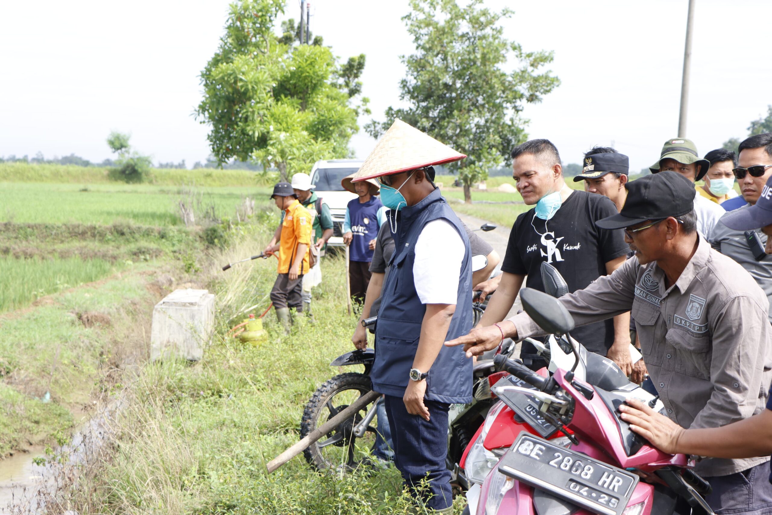 Bupati Ardito Pimpin Langsung Gerdal Tikus di Trimurjo