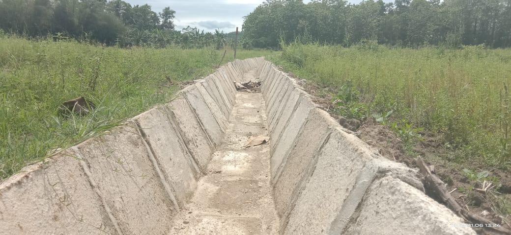 Pembangunan Irigasi P3A di Desa Sindang Garut Diduga Tidak Sesuai Spek