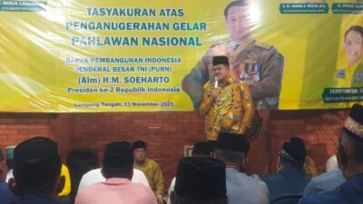Golkar Lampung Tengah Gelar Tasyakuran Penganugerahan Gelar Pahlawan Nasional untuk H. M. Soeharto