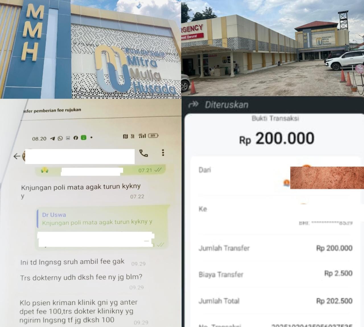 Mengungkap Praktik Fee Rujukan, RS Mitra Mulia Husada Dibayangi Dugaan Pelanggaran Berat