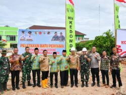 Peletakan Batu Pertama Gedung KMP Kedondong, Wabup Pesawaran Dorong Penguatan Ekonomi Desa