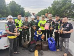 Puluhan Ribu Butir Diduga Ekstasi dalam 34 Tas Diamankan Anggota Kodim 0411/KM di Tol Trans Sumatera