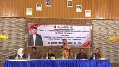 Cegah Narkoba Sejak Dini, DPRD Lampung Gelar Sosialisasi Perda di Mataram Ilir