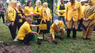Musda XI Partai Golkar Lampung Tengah Dibuka dengan Gerakan Menanam Pohon