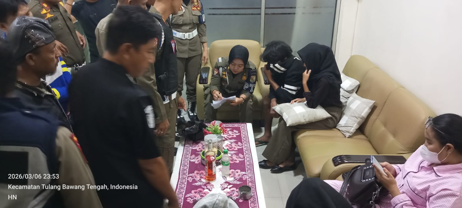 Satpol PP Tubaba Amankan 12 Orang Saat Razia Penginapan dan Karaoke, Satu Perempuan Masih di Bawah Umur