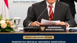 Pemerintah Tetapkan Idul Fitri 1447 H Jatuh pada Sabtu Pemerintah Tetapkan Idul Fitri 1447 H Jatuh pada Sabtu