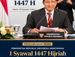 Pemerintah Tetapkan Idul Fitri 1447 H Jatuh pada Sabtu