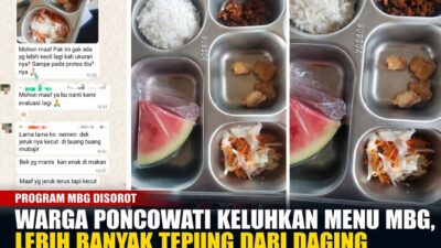 Menu MBG Disorot, Warga Poncowati Keluhkan Kualitas: “Lebih Banyak Tepung dari Daging”