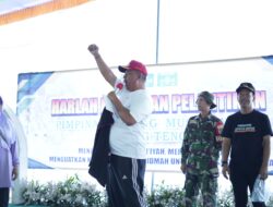 Plt Bupati I Komang Koheri Hadiri Senam Bersama Harlah ke-80 Muslimat NU di Lampung Tengah