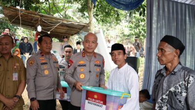 Hari Bhayangkara ke-80, Polda Banten Bedah Rumah Warga dan Salurkan 100 Paket Sembako