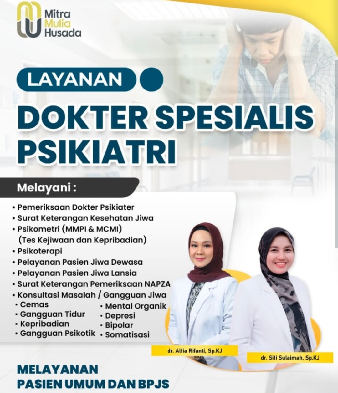 RS MMH Sediakan Layanan Psikiatri, Bantu Masyarakat Tangani Berbagai Gangguan Kesehatan Jiwa