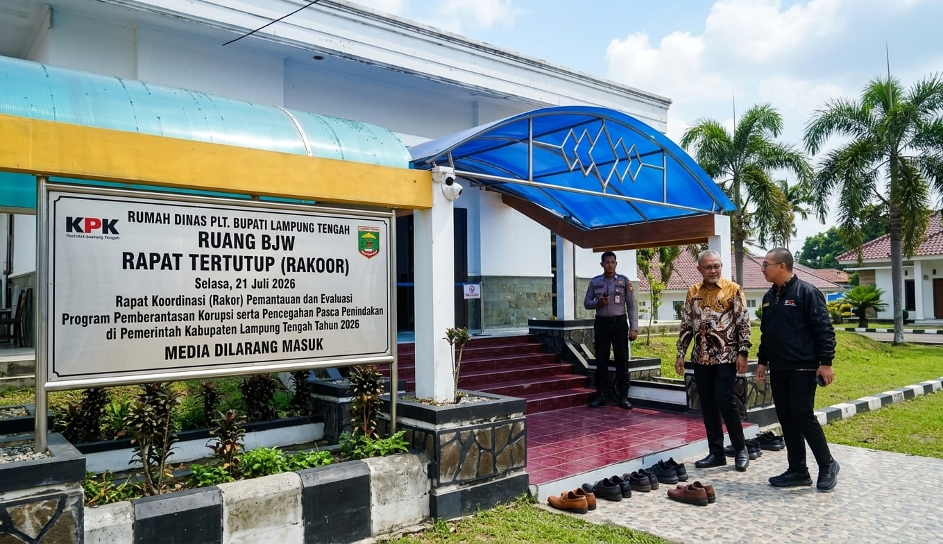 KPK Kembali Datangi Pemkab Lampung Tengah, Evaluasi Tata Kelola Pasca OTT Ardito