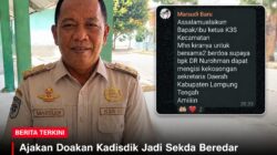 Ajakan Doakan Kadisdik Jadi Sekda Beredar di Grup K3S, Munculkan Pertanyaan Ada Apa?