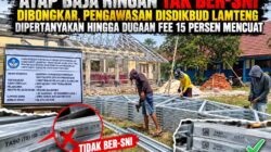Atap Baja Ringan Tak Ber-SNI Dibongkar, Pengawasan Disdikbud Lamteng Dipertanyakan hingga Dugaan Fee 15 Persen Mencuat Atap Baja Ringan Tak Ber-SNI Dibongkar, Pengawasan Disdikbud Lamteng Dipertanyakan hingga Dugaan Fee 15 Persen Mencuat