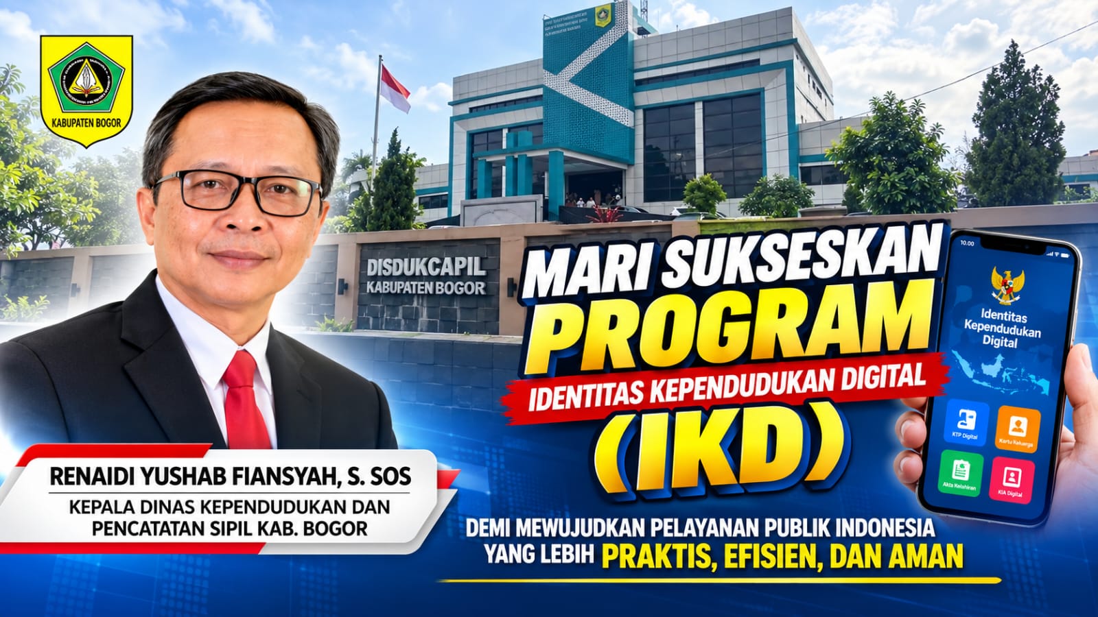 Disdukcapil Kabupaten Bogor Percepat Transformasi Digital, Aktivasi IKD Diperluas hingga Pelayanan CFD